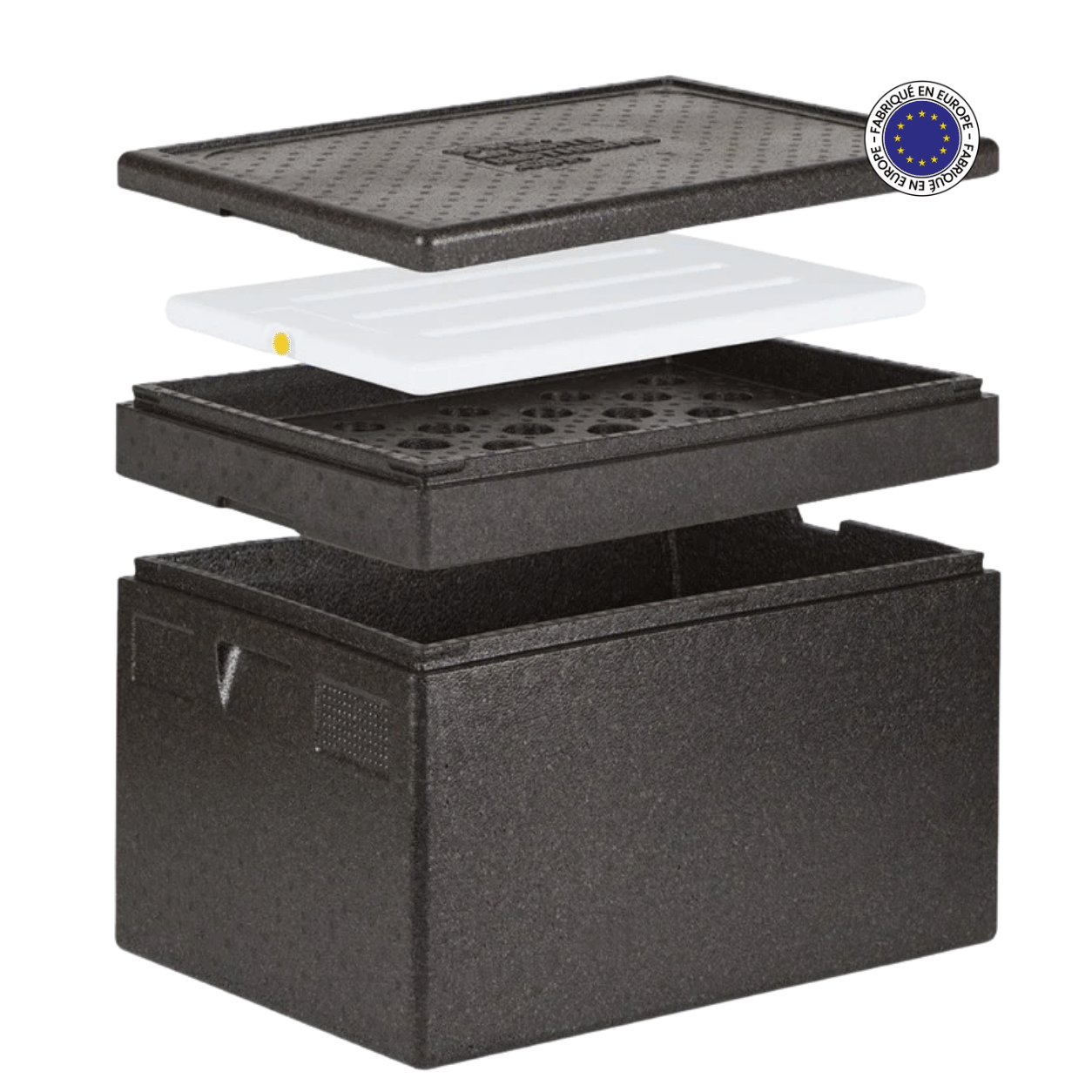 KIT ISOTHERME BOX 60X40 - 68x48 cm - 80 LITRES - 1 PLAQUE PL600