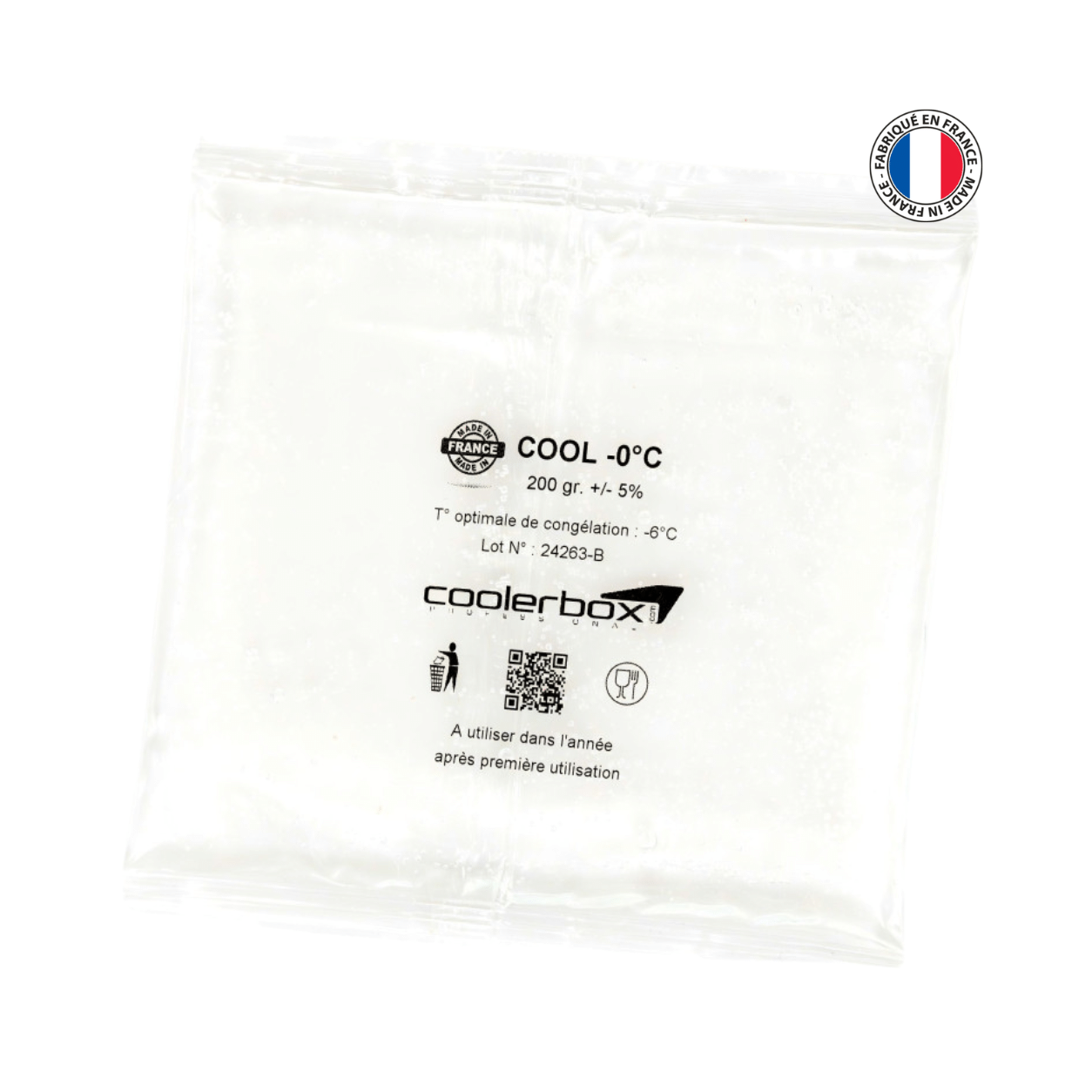 SACHET DE GEL EUTECTIQUE 200G 0°C (X100)