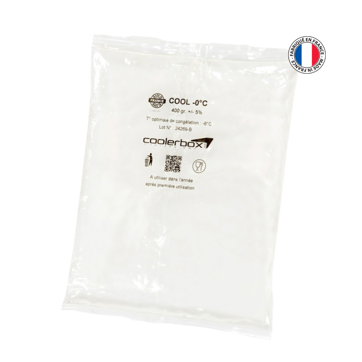 SACHET DE GEL EUTECTIQUE 400G 0°C (X50)